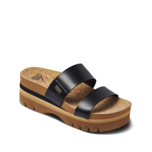 (7 UK, Black) Reef Womens Cushion Vista Higher Platform Summer Thongs Flip Flops Sandals