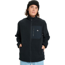 (M, Black) Quiksilver Mens Clean Coast Breathable Full Zip Fleece