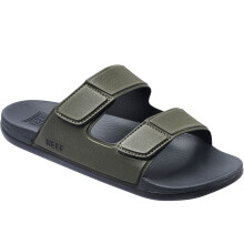 (8 UK, Grey/Olive) Reef Mens Cushion Tradewind Adjustable Summer Beach Flip Flops Slides Sliders