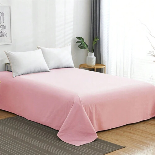 1 Piece Solid Fitted Sheet Mattress Protector Soft Breathable 90-180cm 1