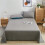 1 Piece Solid Fitted Sheet Mattress Protector Soft Breathable 90-180cm 3