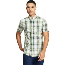 (M, Forest) Ben Sherman Mens Classic Check Short Sleeve Shirt