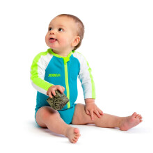 (2 - 4 Yrs, Vintage Teal) Jobe Kids Rash Suit Long Sleeve Rash Vest