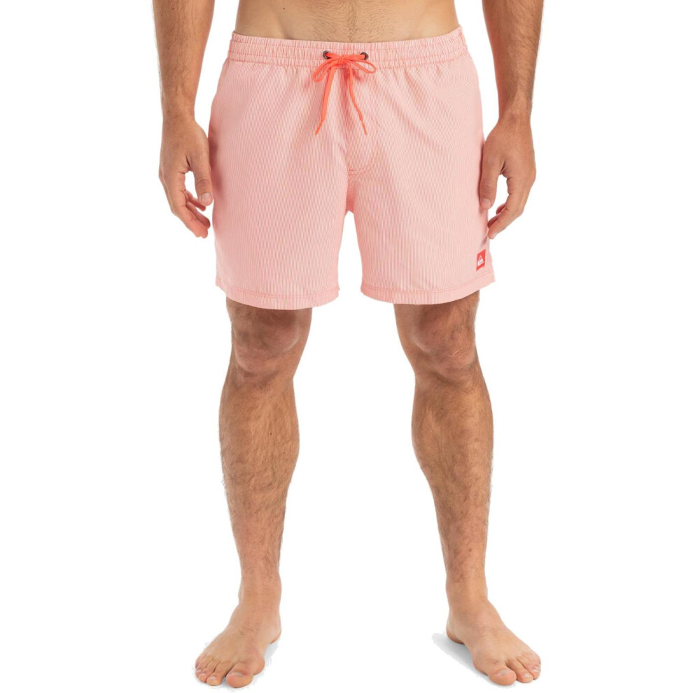 Quiksilver (M, Fiery Coral) Mens Everyday Deluxe 15" Swim Shorts