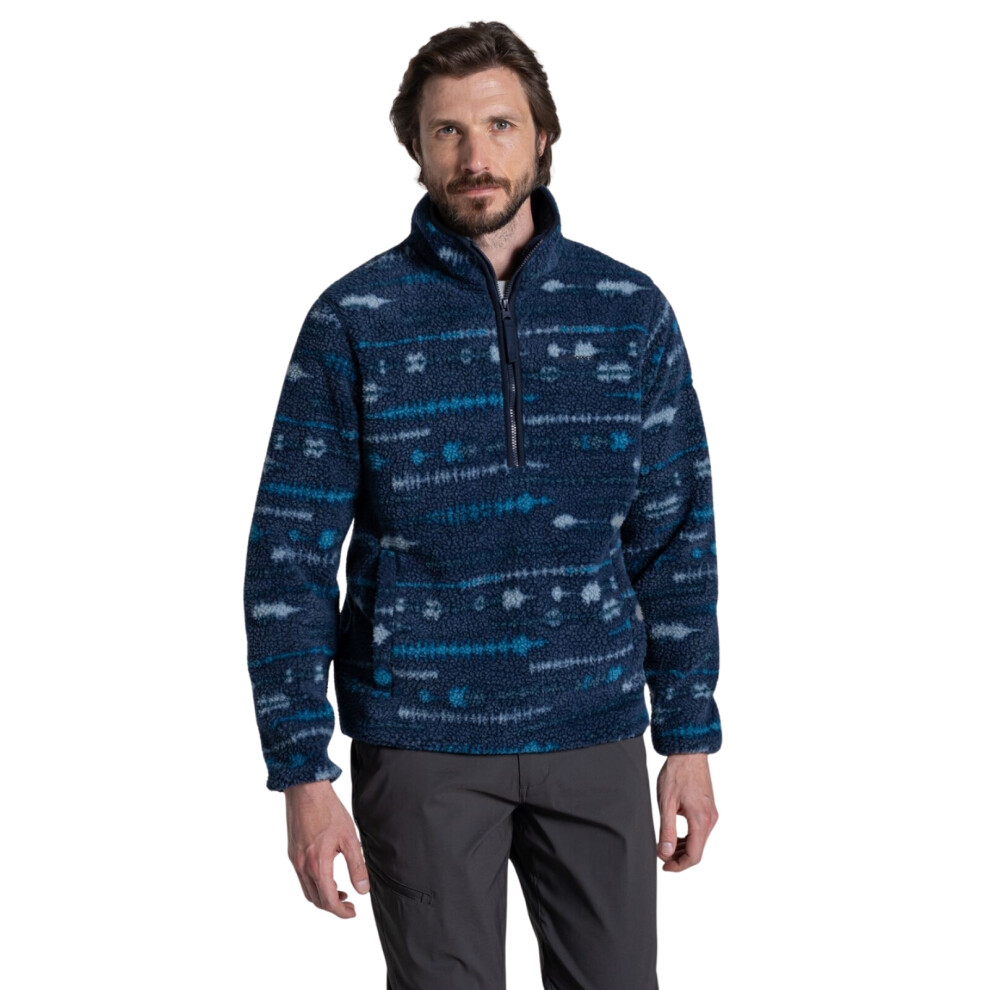 Craghoppers Men's National Trust Rawthey Half Zip Fleece: : X Blue Navy Print Xxl - Outdoor Action - Image 3