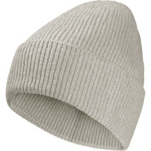 (M, Pale Sand) Jack Wolfskin Unisex Fuzzy Classic Knit Beanie
