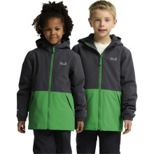 (7 - 8 Yrs, Mystic Green) Jack Wolfskin Kids Snow Days Waterproof Jacket