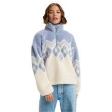 (XL, Egret) Roxy Womens Mountain Story Polar Half Zip Fleece