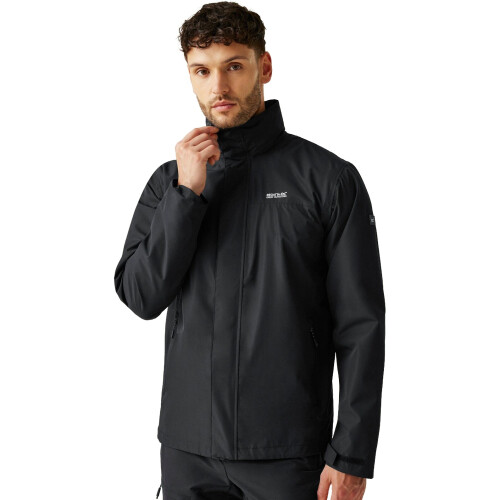 Regatta (3XL, Black) Regatta Mens Matt II Waterproof Jacket