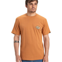 (S, Bran) Quiksilver Mens Evo Future Islands Short Sleeve T-Shirt