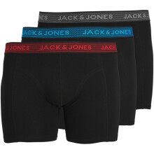 (5XL, Asphalt) Jack & Jones Mens Waistband Plus Size Big Tall Underwear Trunks Boxer Shorts