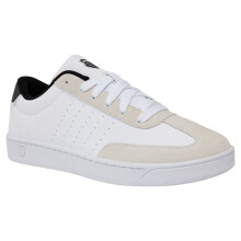 (10 UK, White/Cloud Dancer/Black) K-Swiss Mens Court Balboa Suede Trainers
