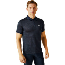(S, Navy) Regatta Mens Remex II Jersey Quick Dry Short Sleeve Polo Shirt Top - Navy