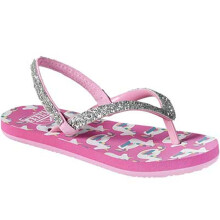 (4K UK, Unicorn Float) Reef Children Kids Little Stargazer Prints Summer Sandals Thongs Flip Flops