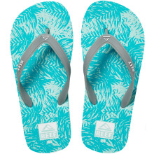 (10K-11K, Aqua) Reef Unisex Childrens Switchfoot Print Beach Sandals Thongs Flip Flops  -  Aqua