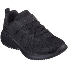 (13K, Black) Skechers Kids Bounder Baronik Trainers