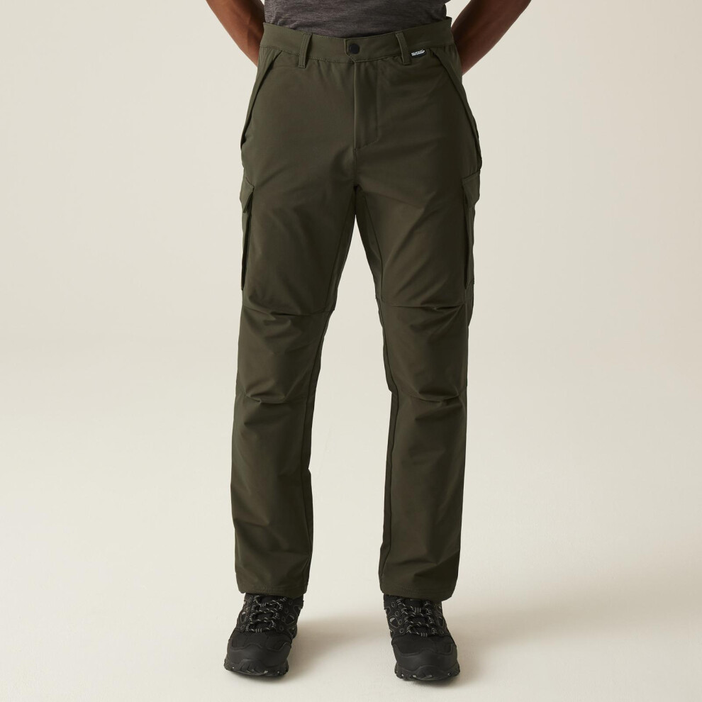 Regatta (36, Dark Khaki) Mens Questra Outdoor Walking Hiking Cargo Pants Trousers