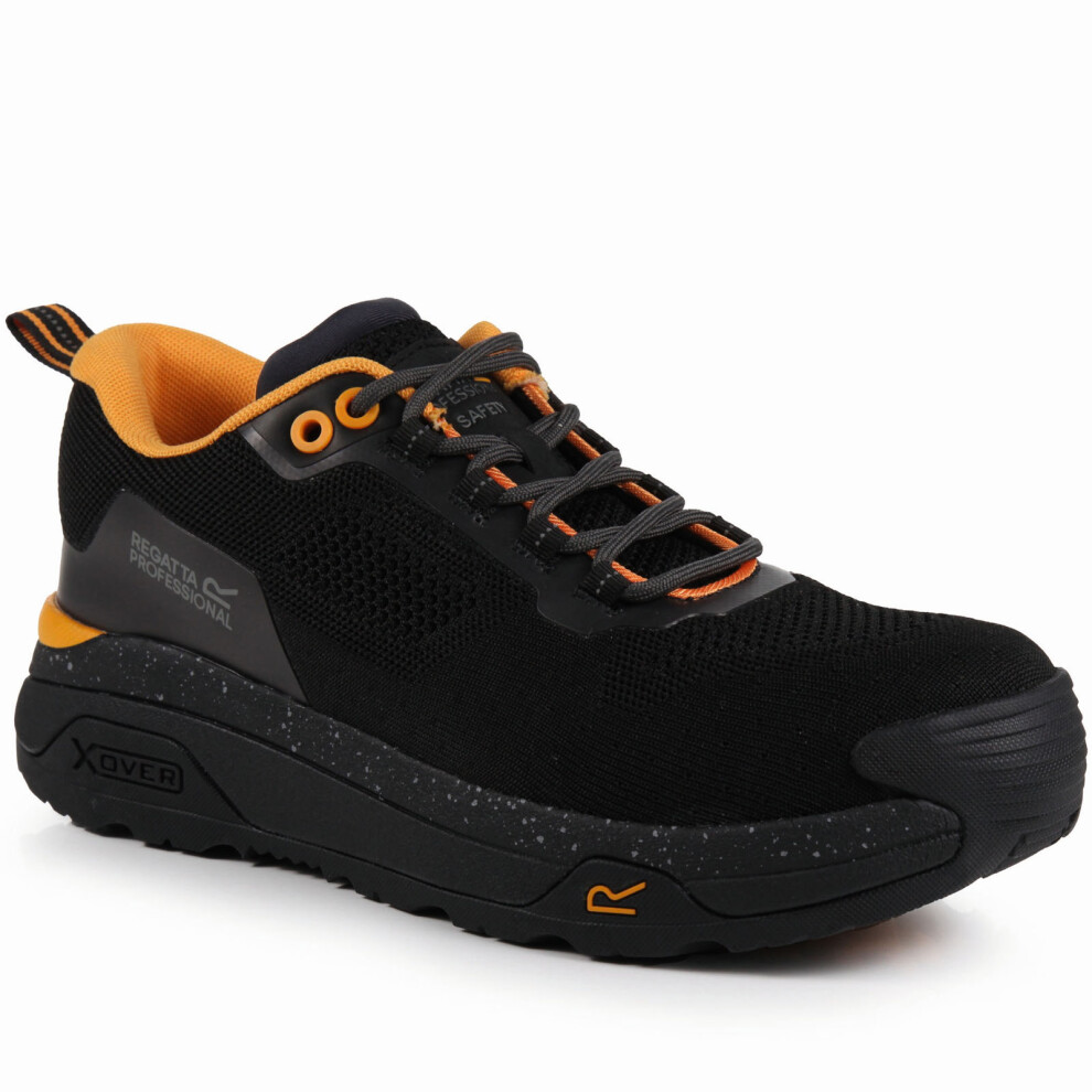 Regatta (8 Uk, Black/Grey) Adults Crossfort S1 Metal Free Safety Low Rise Trainers Sneakers Shoes