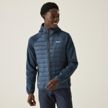 (3XL, Moonlight Denim) Regatta Mens Newhill Hybrid Hooded Outdoor Walking Hiking Padded Jacket Coat