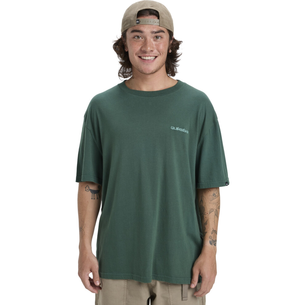 Quiksilver (2Xl, Trekking Green) Mens Salt Water Short Sleeve T-Shirt - China Blue