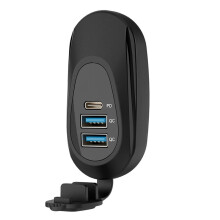 3- 12V RV USB Car Charging Socket Dual QC3.0 USB-A & PD Type-C USB Outlet Car Fast Charger Adapter