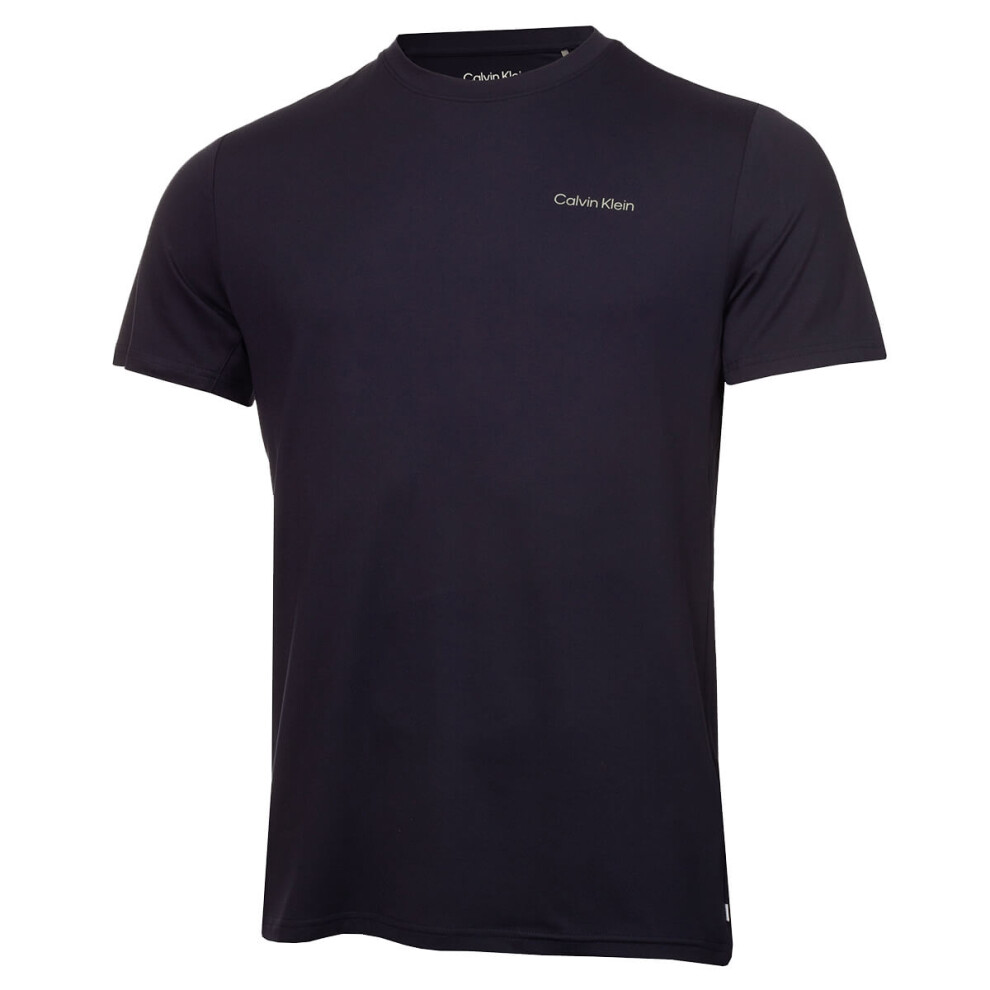 Calvin Klein (M, Navy) Mens Newport Moisture Wicking Breathable Lightweight T-Shirt