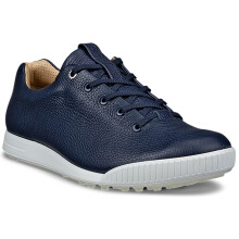 (UK 7.5, Marine) Ecco Mens 2026 Golf Street Retro Hybrid Waterproof Spikeless Golf Shoes