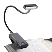 Rechargeable Reading Light 3 Colors 3 Brightness Clip Book Light Small Read Night Lamp Study Reading Book Lamp