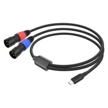 Type C to Dual XLR Male Aux Audio Cable USB C to Dual XLR Audio Cable Type C to XLR Male Output Stereo Cord 100cm