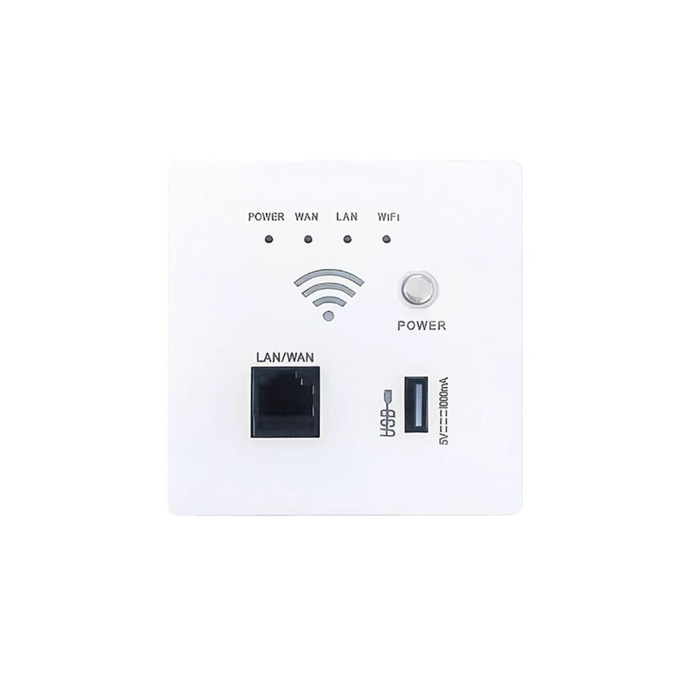 300Mbps 2.4Ghz Wifi Router Wireless Wifi Socket Rj45 Ap Relay Usb Socket Panel Embedded Wall Wifi Router A 6034095558959