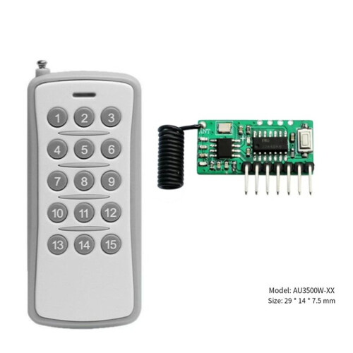 433M Wireless Serial Port Module TTL Flash Module Communication Module Adapter Board with 15-Key Remote Control 2