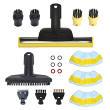 Stoomraamopzetstuk voor SC1/ SC2/ SC3/ SC4/ SC5/ SC7/CTK10/CTK20 Stoommondstuk Mophoezen Platte Naadborstel