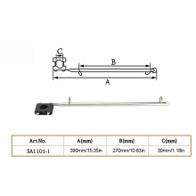Adjustable Marine Flag Pole Holder 390mm/15.35in Stainless Steel for Boats Yachts Sailboats