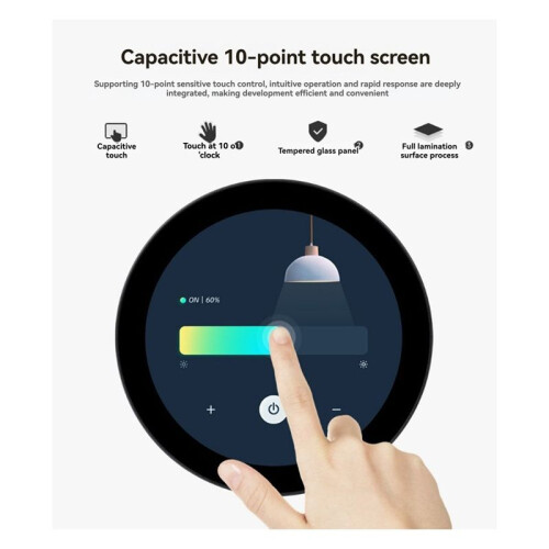 3.4inch Round Touch Display 800x800 Resolution IPS Screen 10-Point Multi-Touch Supports DeepSeek AI Voice Interaction 2