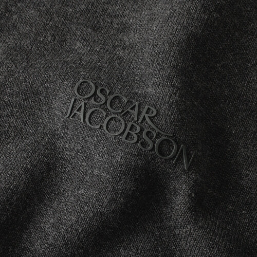 (S, Charcoal) Oscar Jacobson Mens Wetherby 1/2 Zip Soft Stylish Golf Sweater 2