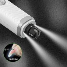 Lamineuse de Griffes Électrique Silencieuse pour Chiens et Chats, 3 Vitesses, Rechargeable avec Lumière LED