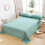 1 Piece Solid Fitted Sheet Mattress Protector Soft Breathable 90-180cm 1