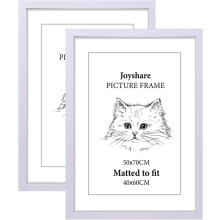 CADRE PHOTO pour Photos Cadres pour Photos Images 50x70cm Lot de 2 Pièces Blanches — cadre affiche, cadre mdf