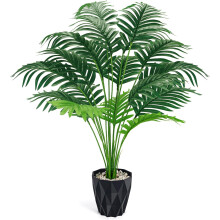 Plante artificielle de type palmier 71 cm avec pot Realiste décoration d'intérieur — plante verte exotique