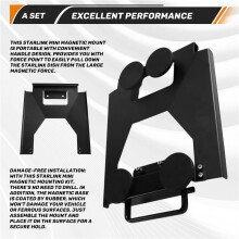 Car Mount Roof Mount Kit for Starlink Dish Sunroof Mounting Kit with Handle for RV Truck Travel Trailer