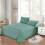 1 Piece Solid Fitted Sheet Mattress Protector Soft Breathable 90-180cm 2