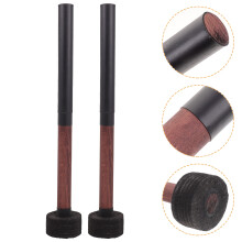 1Paar Bass Drum Mallet Zwart Hout Uitstekend Voor Drum Performance