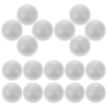 Raindrops 25 Stuks Polystyreen Bollen Massief Schuim Voor Kinderen Wit