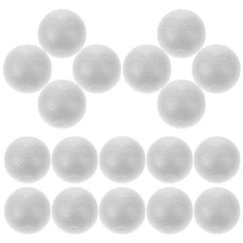 Raindrops 25 Stuks Polystyreen Bollen Massief Schuim Voor Kinderen Wit