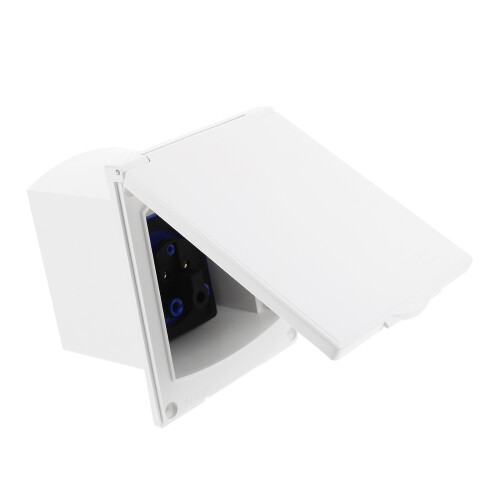 Rv Power Inlet Box Wit ABS Weerbestendig Voor Externe