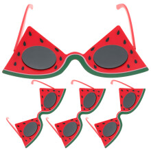 4St Tropische Watermeloen Sunglasses ABS Luau Feest Bril