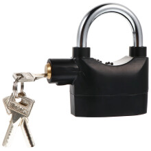 Anti-Diefstal Alarm Slot Rhinestone Sleutelhanger Kwast Zwart