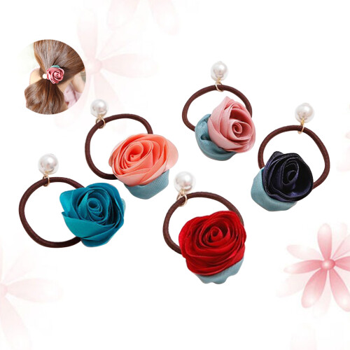 5St Haarringen Stylish Elastische Haarband Mix