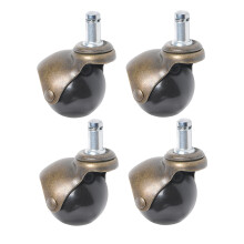 4St Antieke Swivel Caster Voor Meubilair Met Stille Wielen