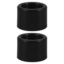 2St Zwarte Hengelhouder Tubes Van Silicone, Stevige Bescherming